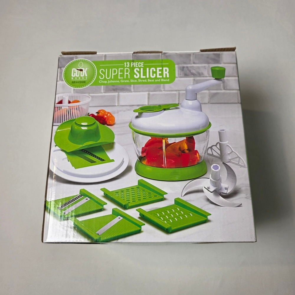 Cook Works Art Cook Super Slicer 13 Piece Manual Food Processor EKS6471